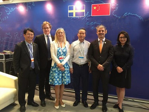 新華網(wǎng)采訪能源部長(zhǎng)會(huì)議，赫茲曼被譽(yù)為“中瑞合作典范”